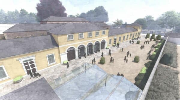 Raby Castle Development CGI of the Coach House within The Rising development