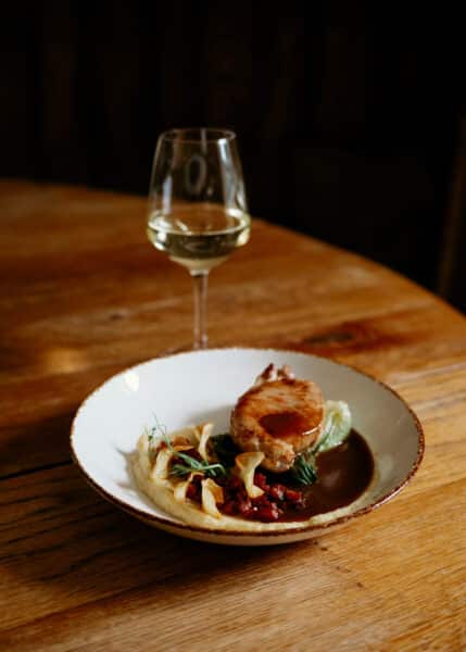 Spring menu at High Force Hotel featuring seasonal dishes and fresh ingredients