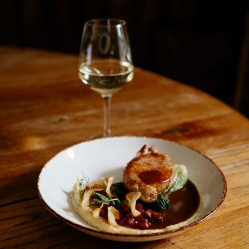 Spring menu at High Force Hotel featuring seasonal dishes and fresh ingredients