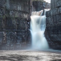 Long exposure image of High Force Waterfall