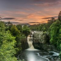 High Force Waterfall in the North Pennines Area of Outstanding Natural Beauty (AONB)
