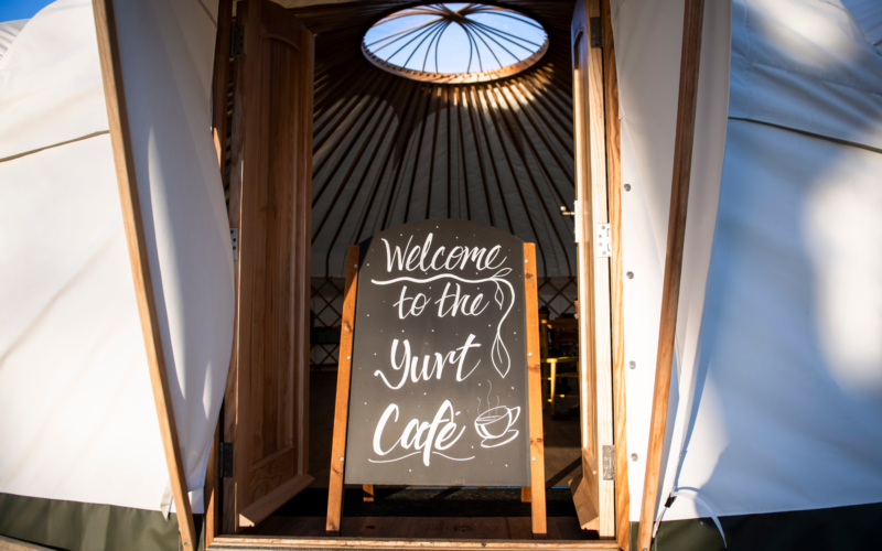 Yurt Cafe Entrance