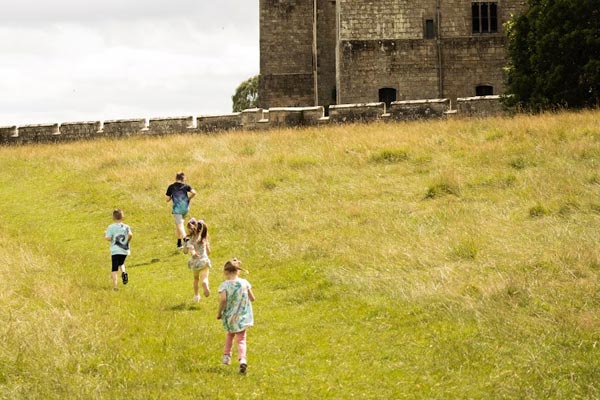 Benefits of outdoor play for educational visits at Raby Castle