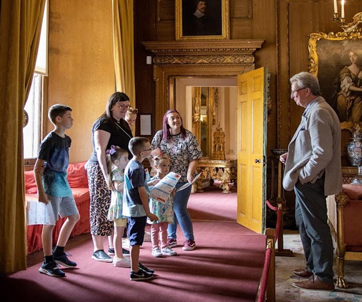 Children enjoying school visit at Raby Castle