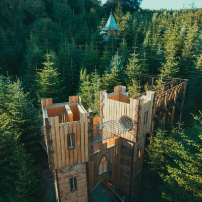 The Plotters' Forest Outdoor Adventure Playground in County Durham at Raby Castle