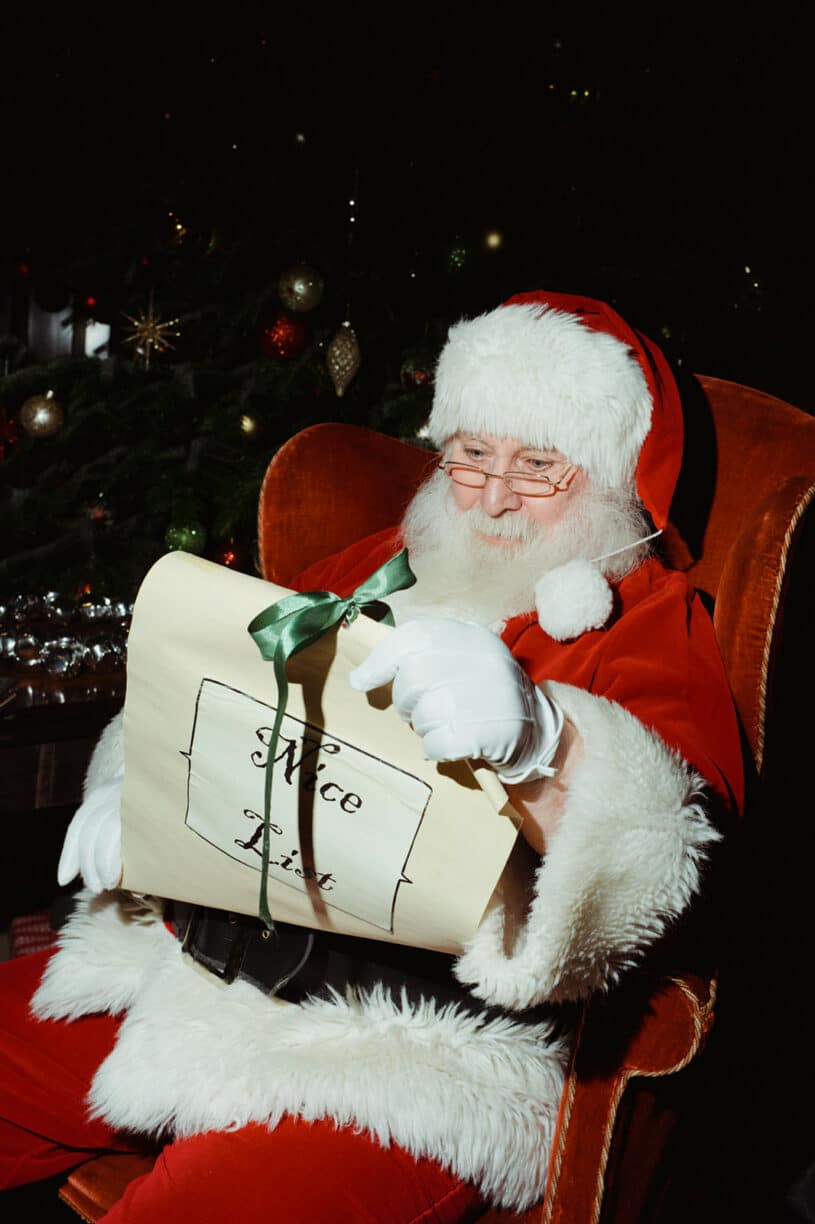Children’s Christmas event at Raby Castle where kids help Father Christmas fix a mixed-up holiday in the Barons' Hall.
