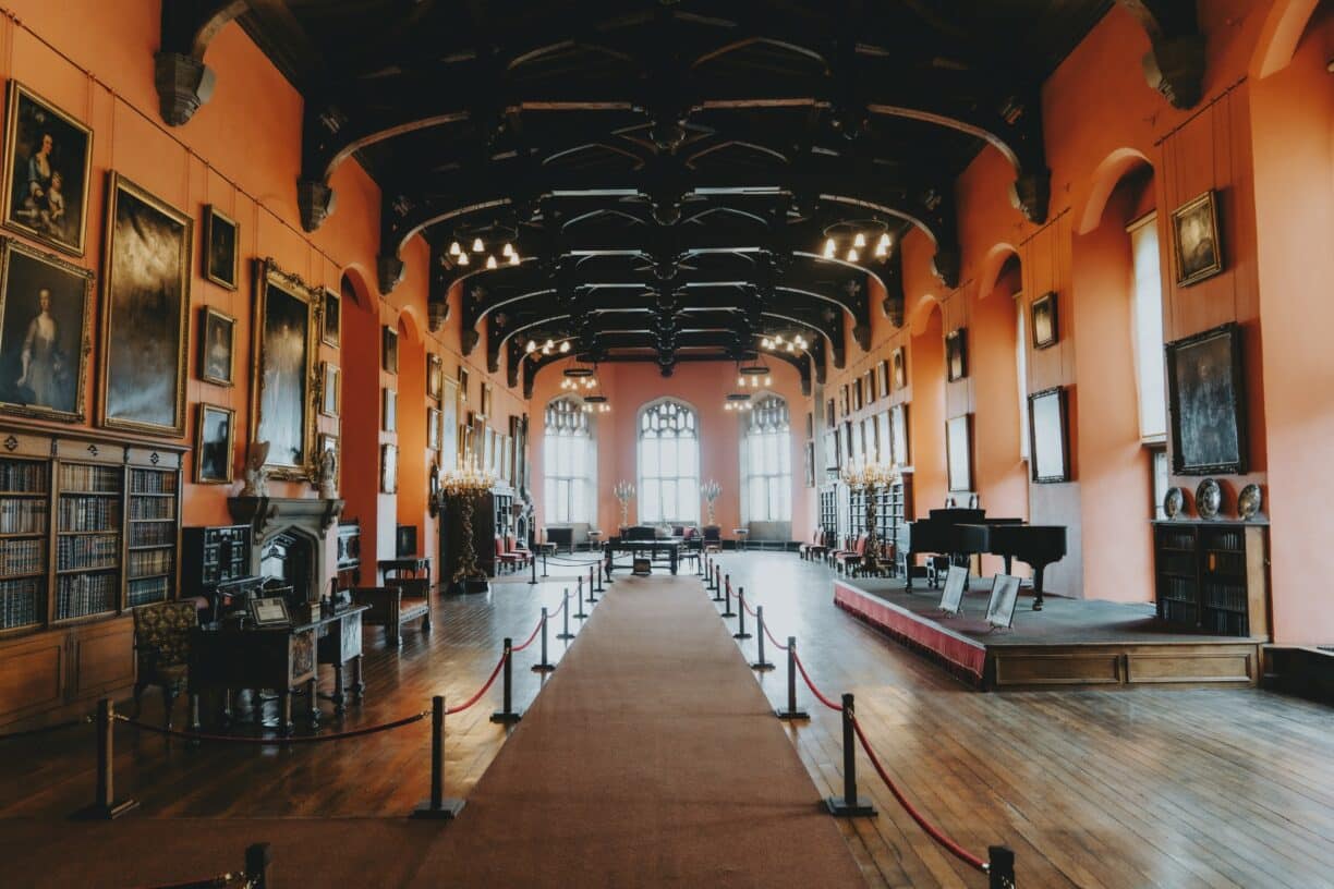 The Barons' Hall at Raby Castle, Park and Gardens County Durham