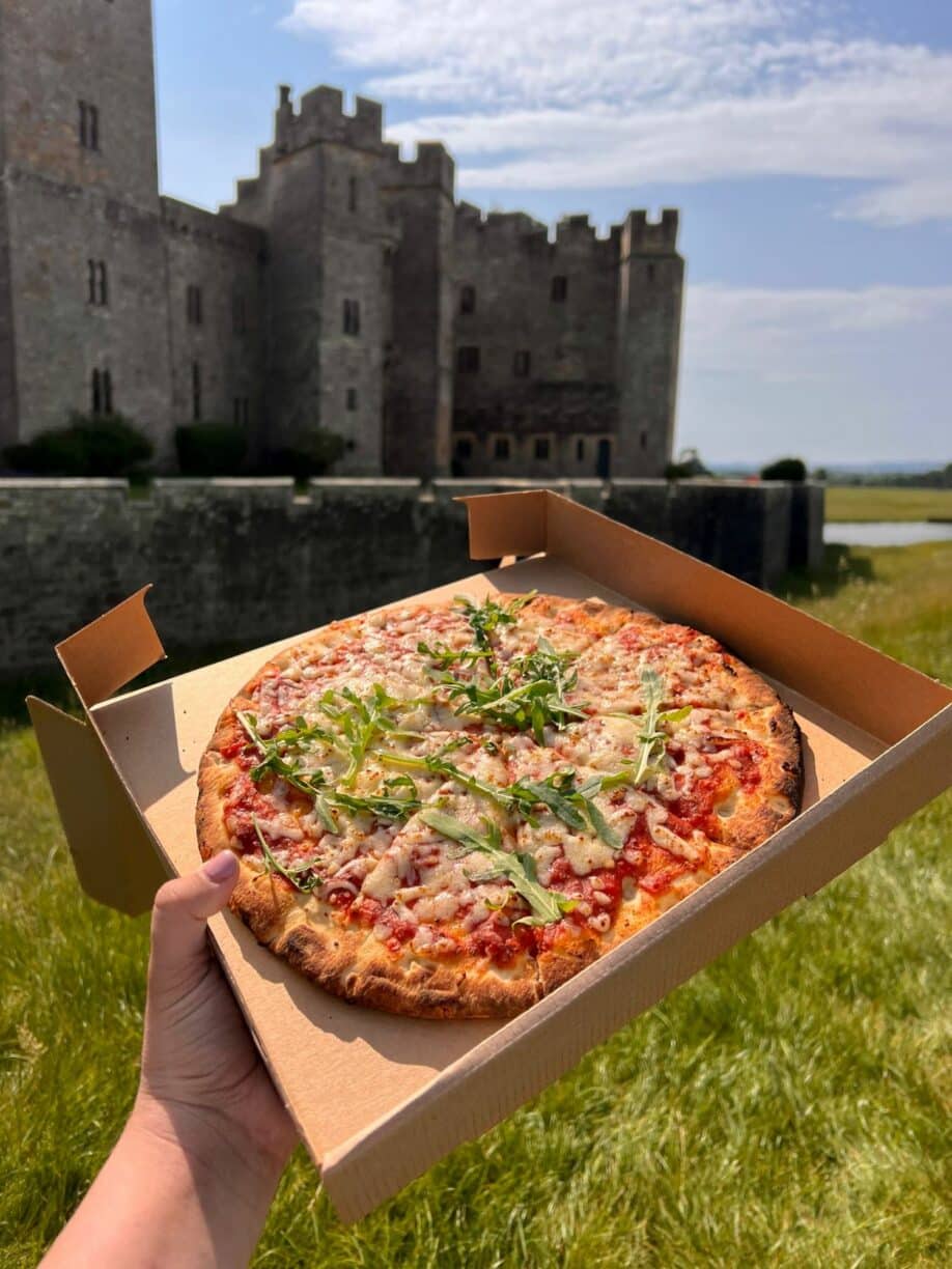 Pizza in the park at Raby Castle