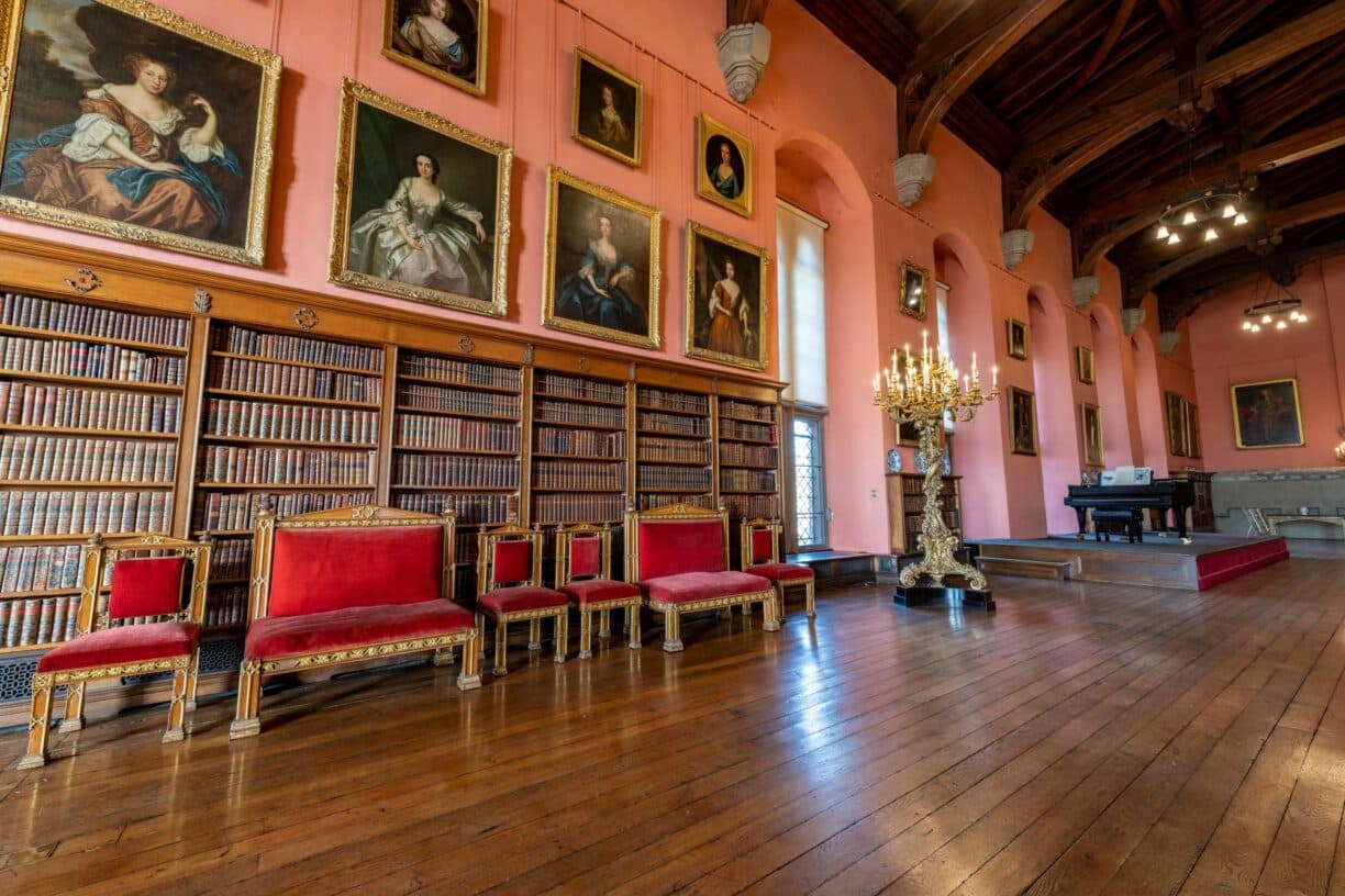 Interior of Great Hall at Raby Castle