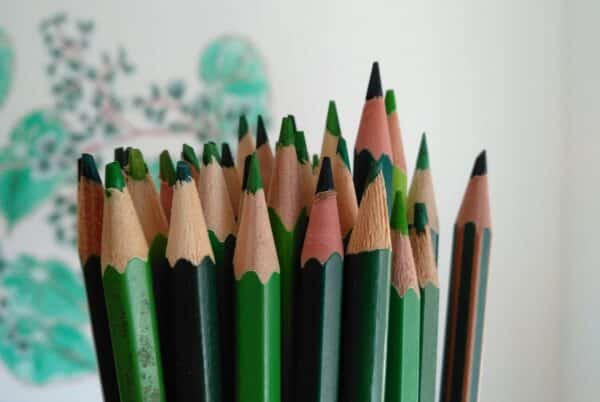 Green pencils