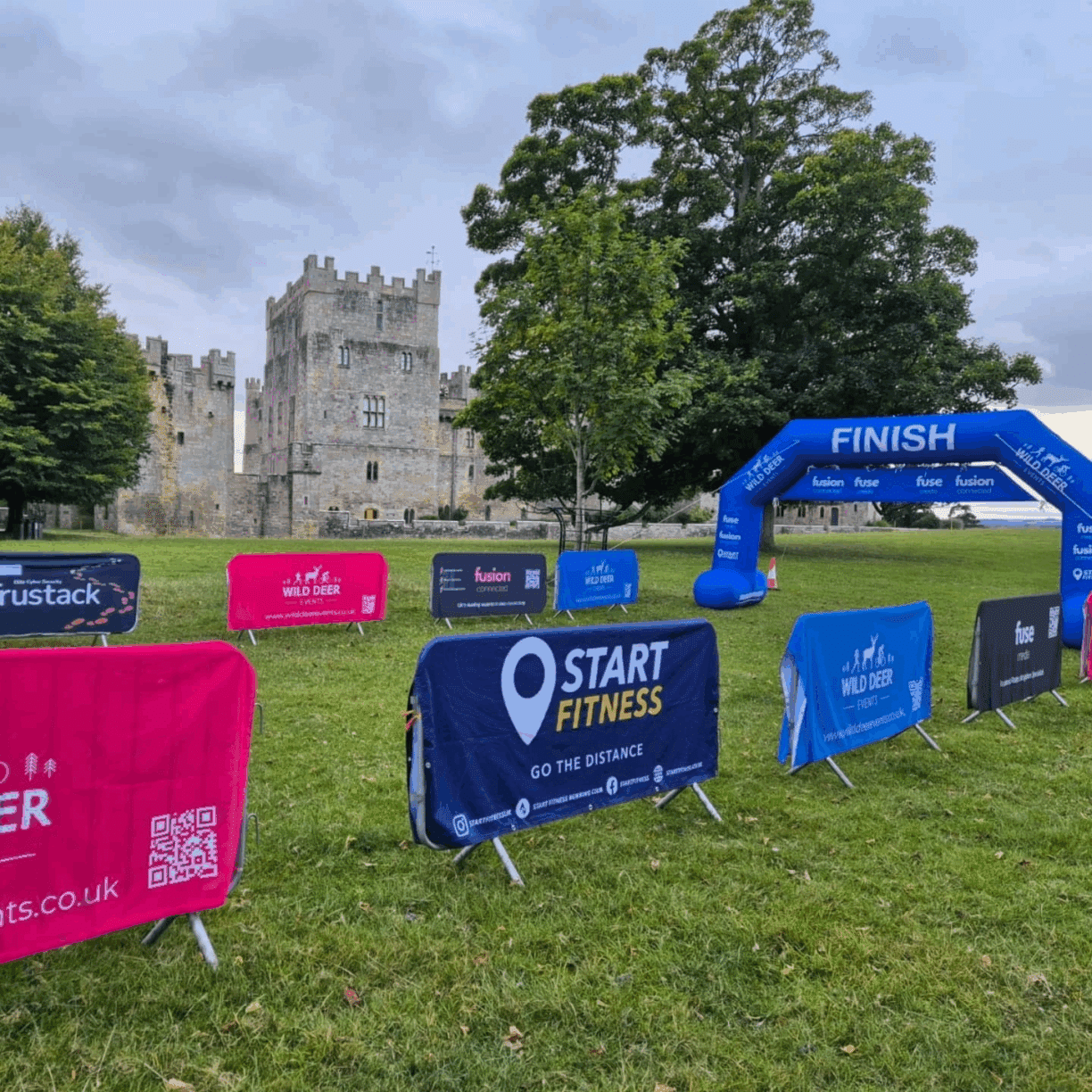 Wild Deer Trail Run at Raby Castle, Park and Gardens, County Durham tees valley