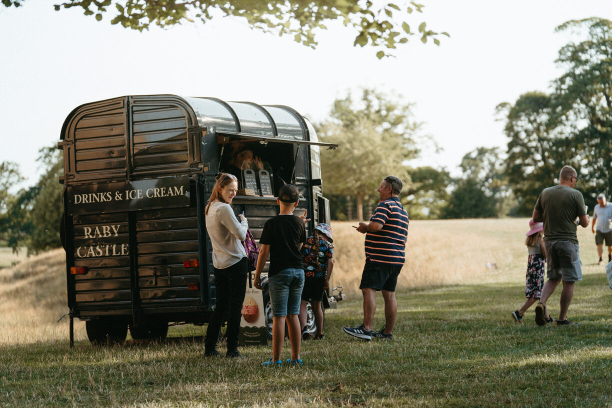 Food at Classic Car Show at Raby Castle