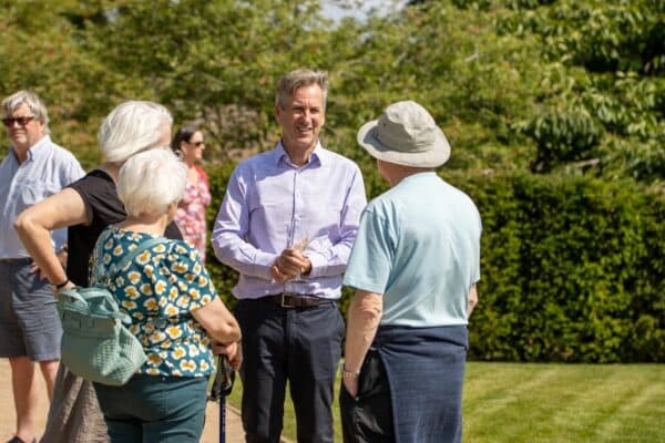 Lord Barnard at Raby Castles East Garden Preview