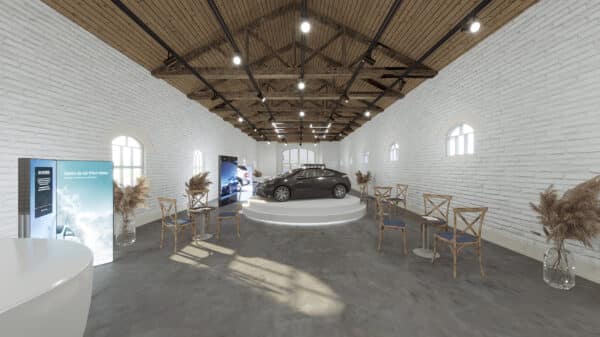 Event Space, Riding School, Raby Castle - artistic license, image for illustrative purposes. Car Launch