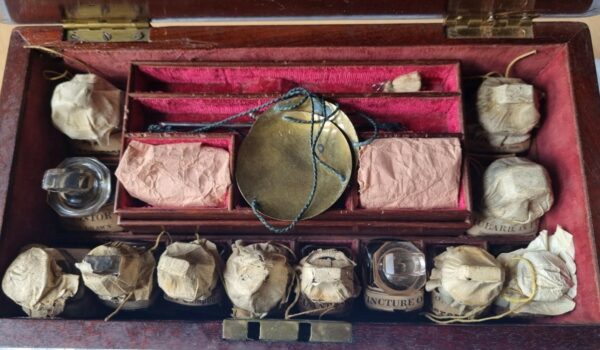 Medicine box at Raby Castle, County Durham