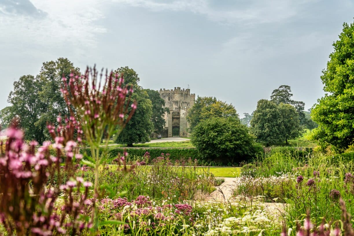 Raby Castle and East garden by Eric Brown
