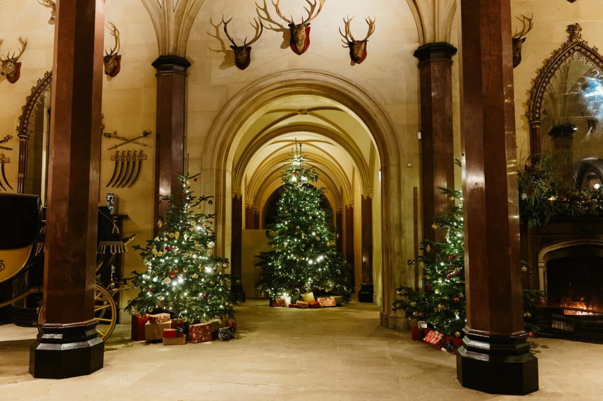 Raby Castle at Christmas festive days out in the north east of england
