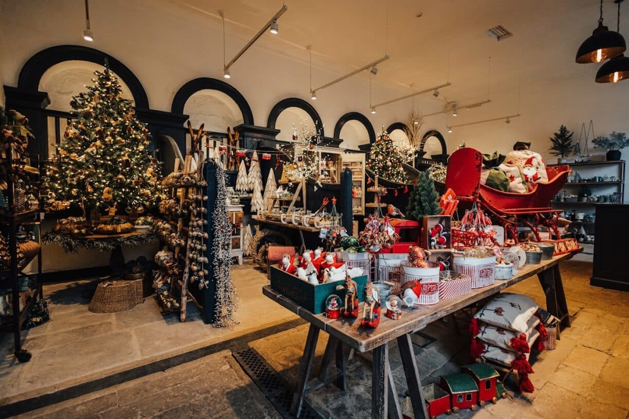Christmas Shopping Evening in the Coach House Shop at Raby Castle Park and Gardens