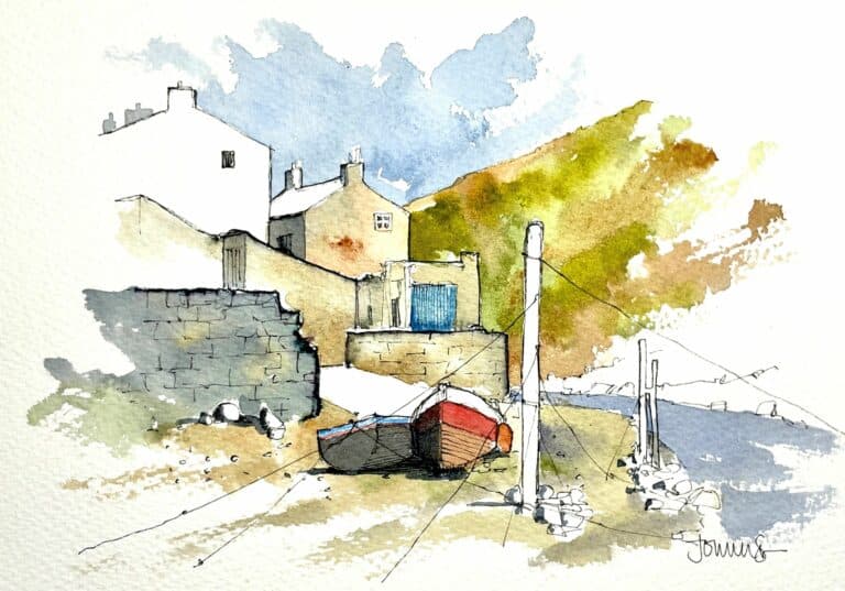 Line-Drawing-Watercolour-Workshop-with-John-Harrison-at-Raby-Castle-Park-Gardens