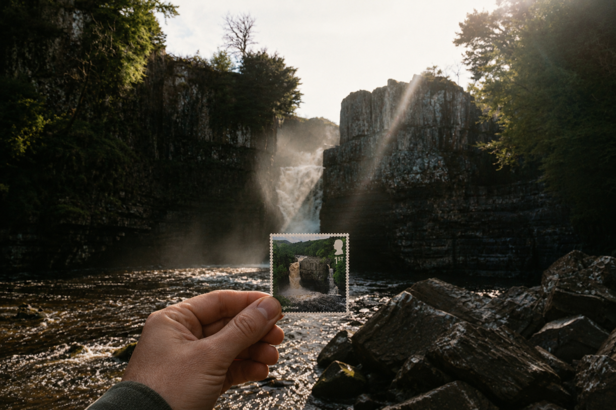 High Force Waterfall Royal Mail Stamp
